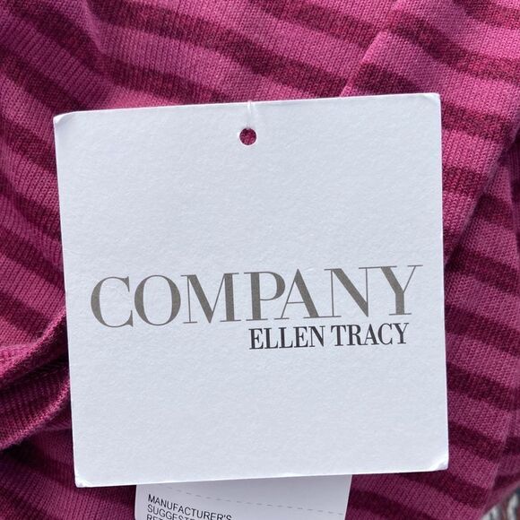 NWT Pink striped long sleeve top Medium - Picture 2 of 6